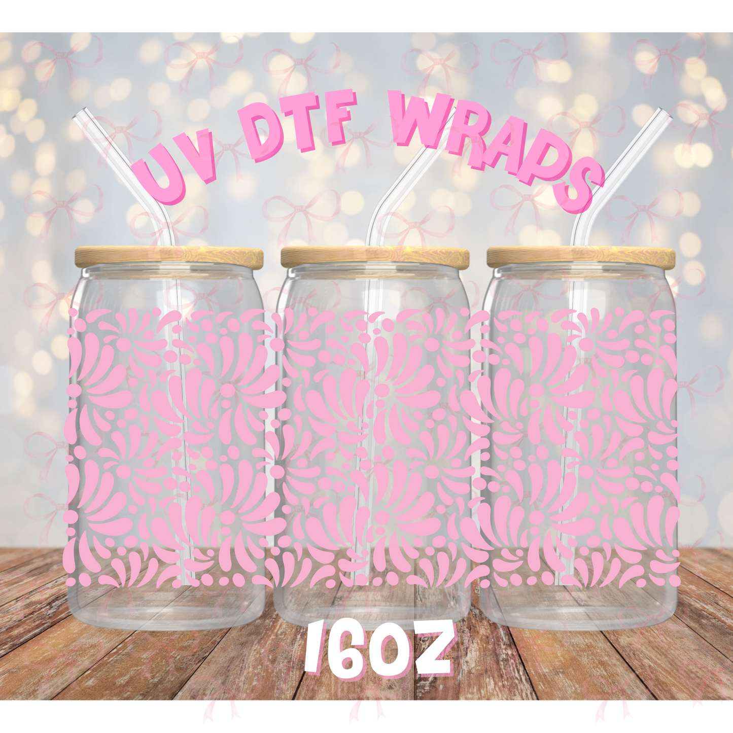 UV DTF WRAP- Talavera Light Pink