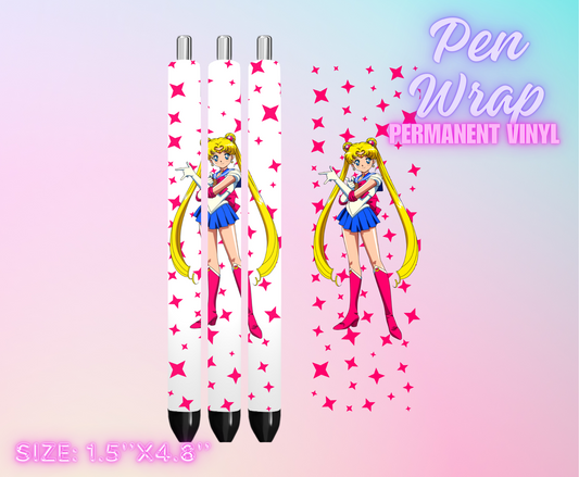 Vinyl Pen Wrap- Sailor Moon