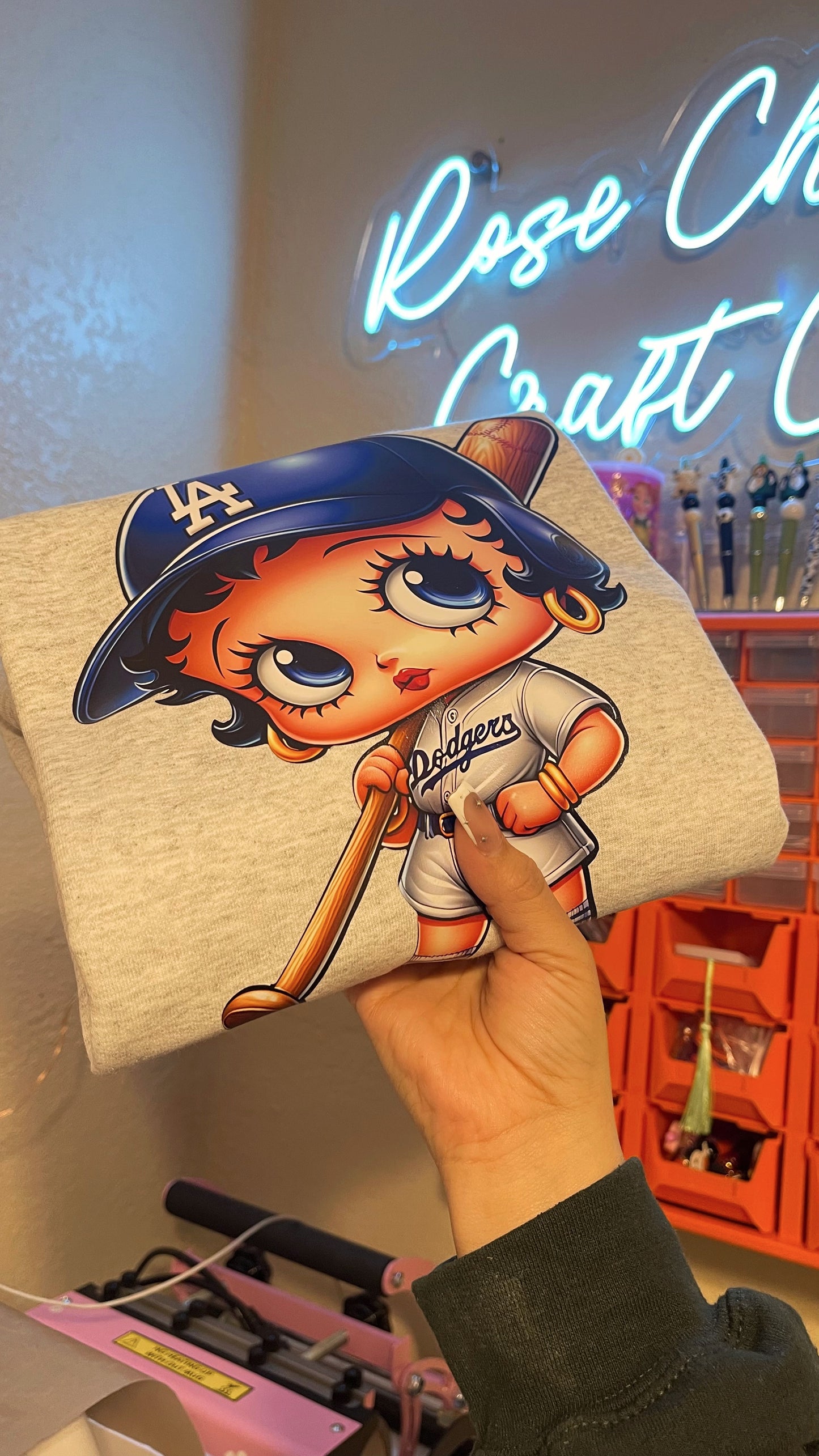 Dodgers  Betty Boo- Ash Gray