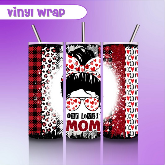 Vinyl Tumbler Wrap 20 oz- One loved mom