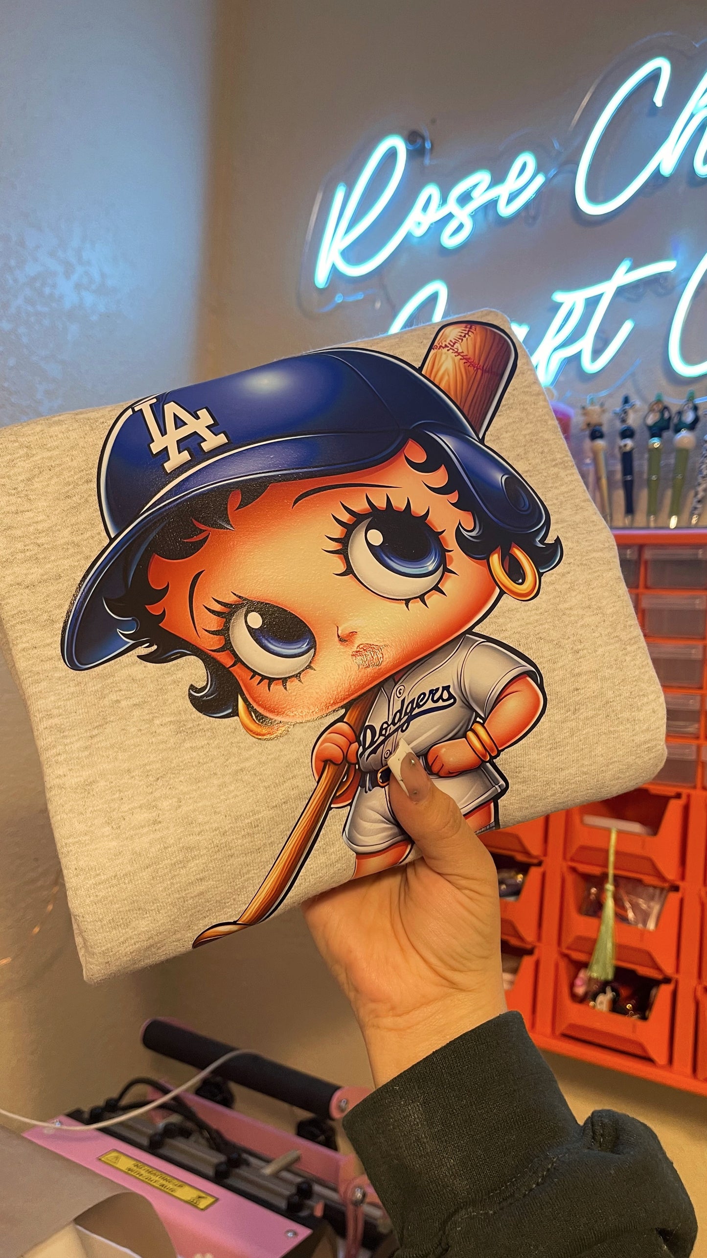 Dodgers  Betty Boo- Ash Gray
