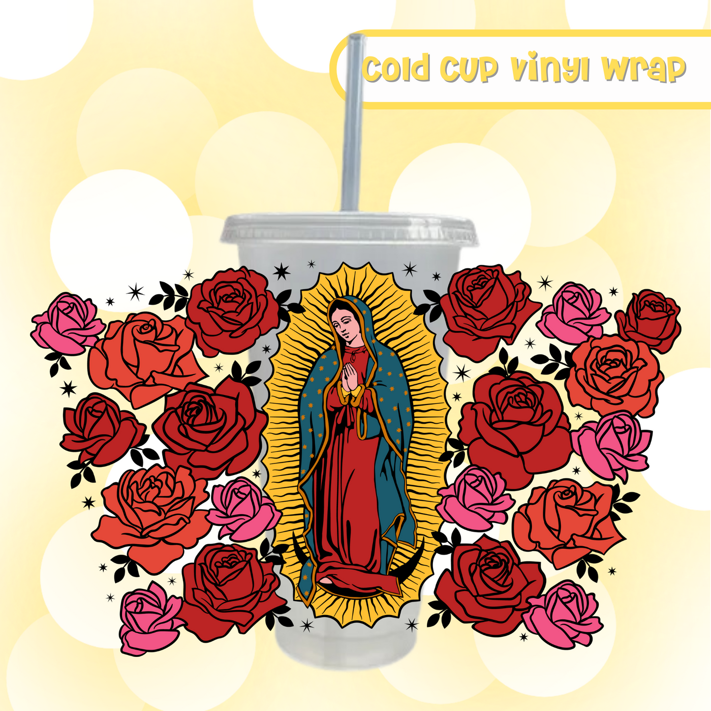 No Hole 24oz Cold Cup - Madre Guadalupe