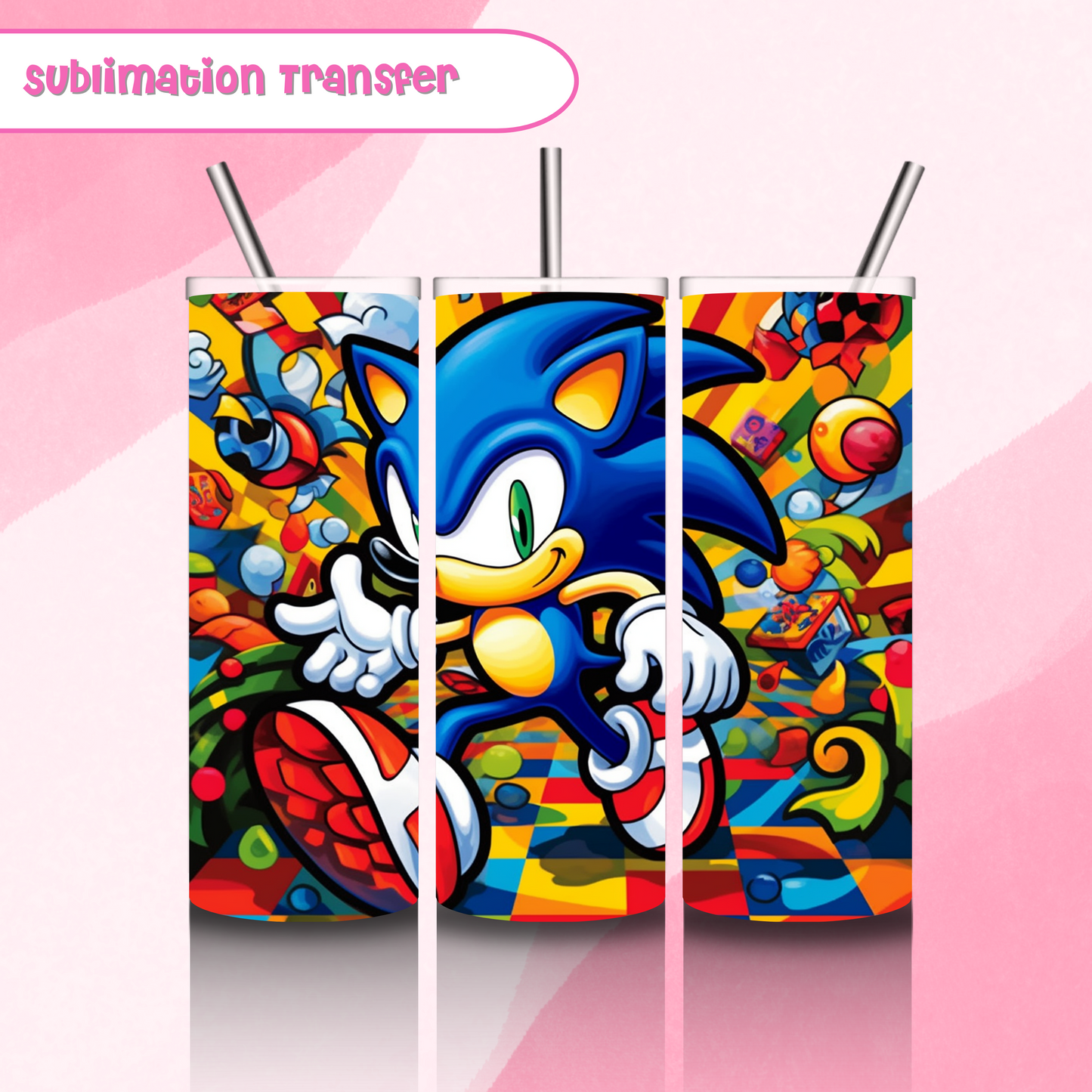 Sublimation Tumbler Transfer 20 oz- Sonic