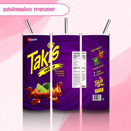 Sublimation Tumbler Transfer 20 oz- Takis