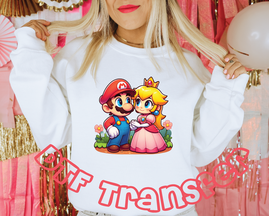 DTF Transfers- Mario y Princesa