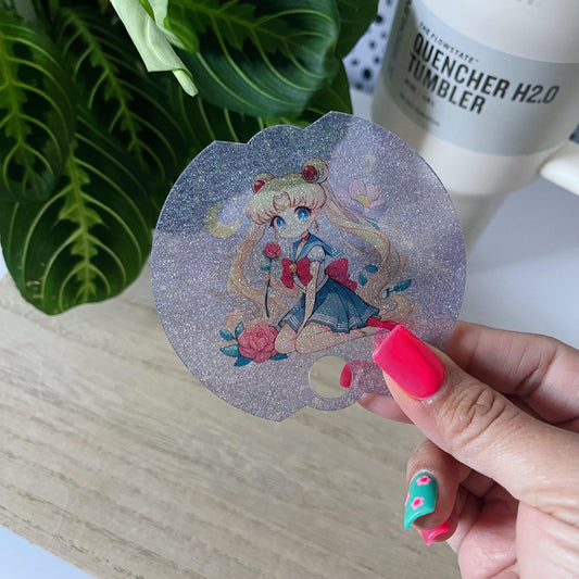 40 oz Tumbler Plate- Glitter Sailor Moon